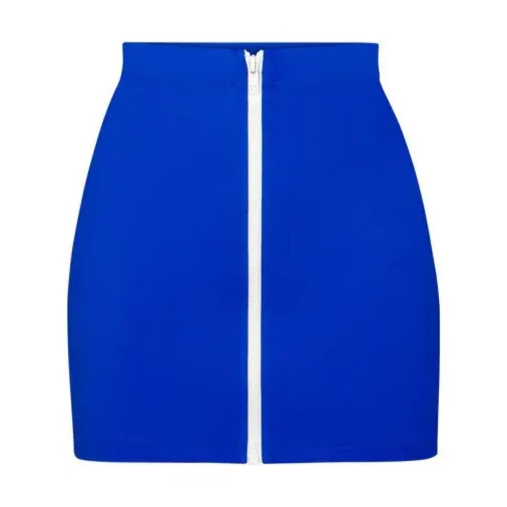 SKIMS "Sporty Zipper Swim" Mini Skirt